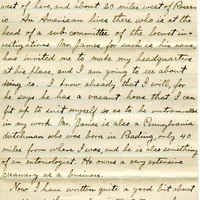 Handwritten 4 page letter from Lawrence Bruner to Marcia Bruner, "The past few days have been exceedingly hard ones one me..."