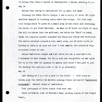 Frank H. Shoemaker typescript, 9 pages, on Wildcat Range and owls, fossils, and lantern slides.