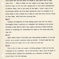 Elizabeth Van Sant transcribed letters