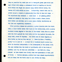 Frank H. Shoemaker typescript narrative, 29 pages,  on the bird room in Omaha home, with details on bird and insects.
