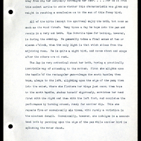 Frank H. Shoemaker typescript narrative, 29 pages,  on the bird room in Omaha home, with details on bird and insects.