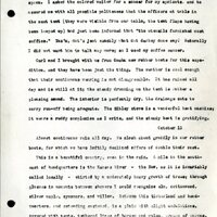 Frank H. Shoemaker typescript, 28 pages, titled "At Fort Riley, Kansas" on activities at Fort Riley between Oct. 12-29, 1903.