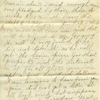 Handwritten 4 page letter from Marcia Bruner to Lawrence Bruner, "It has been another distressingly hot week and everyone…"