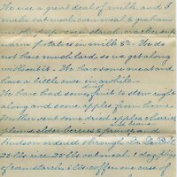 Handwritten 10 page letter from Lillie C. Bruner to Lawrence Bruner, "We read several of your letters sent from home…"
