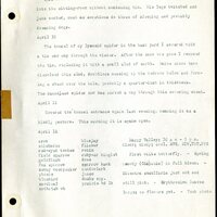 Frank H. Shoemaker typescript, 46 pages, detailing bird sightings, field trips, photography, and associated activities in Omaha, Nebraska.