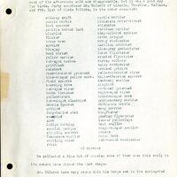 Frank H. Shoemaker typescript, 46 pages, detailing bird sightings, field trips, photography, and associated activities in Omaha, Nebraska.