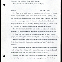 Frank H. Shoemaker typescript, 9 pages, on Wildcat Range and owls, fossils, and lantern slides.