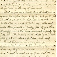 Handwritten 10 page letter from Lawrence Bruner to Marcia Bruner, "Since I am way off here 'measly 100 miles from nowhere'..."