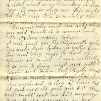 Handwritten 6 page letter from Marcia Bruner to Lawrence Bruner, "It seems so nice to hear from you..."