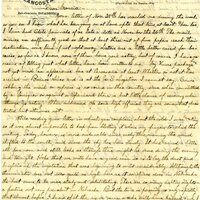 Handwritten 2 page letter from Lawrence Bruner to Marcia Bruner, "Your letter of Nov. 28th has reached me during…"