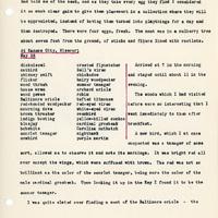 Elizabeth Van Sant transcribed letters