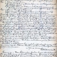 Handwritten letter, 2 pages, from Robert H. Wolcott to Frank H. Shoemaker, "Yours of the 28th came promptly but I have been so busy could ot get a chance to write a word. I began one letter on the first day of October to another person, was interrupted, and in spite of all I could do, I sat down to finish it just seven days later."