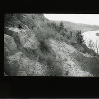 Original caption: Landslide below mouth of Plum Cr., N. of Ainsworth, Nebr. Brown County. (121111-00156)