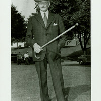 General Pershing pointing his cane