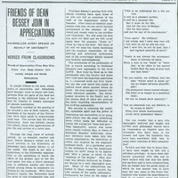 A Daily Nebraskan article that talks about how Charles E. Bessey's death was greatly mourned by the University of Nebraska-Lincoln.