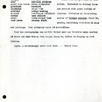 Frank H. Shoemaker typescript, 11 pages, notes and bird lists from field trip at Havelock, Nebraska, and areas surrounding Lincoln, Nebraska