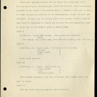 Frank H. Shoemaker typescript, 11 pages, on birds living in bird room in Omaha home with a list of birds in general Omaha region.