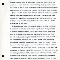 Frank H. Shoemaker typescript, 19 pages, noted on front page as "Have selected from my pocket day-dooks items pertaining to my leisure activities while on trips as private secretary to General Auditor of U.P.-S.P. and affiliates."