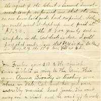 Handwritten 6 page letter from Marcia Bruner to Lawrence Bruner, "It is again Sunday and I thought I would write to you…"