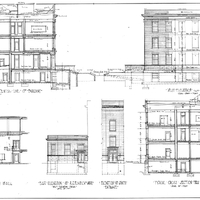 Description: East and West Elevations and Building Sections Year: 1916