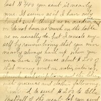 Handwritten 11 page letter from Marcia Bruner to Lawrence Bruner, "Today is Friday, but I thought I would…"