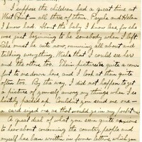 Handwritten 6 page letter from Lawrence Bruner to Marcia Bruner, "I have just received your letter that is dates 'West Point, June 26th'..."