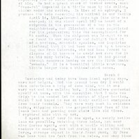 Frank H. Shoemaker typescript, 20 pages, detailing bird sightings, field trips, photography, and associated activities in Omaha, Nebraska.