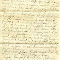 Handwritten 8 page letter from Marcia Bruner to Lawrence Bruner, "It seems harder every Sunday…"