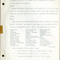 Frank H. Shoemaker typescript, 46 pages, detailing bird sightings, field trips, photography, and associated activities in Omaha, Nebraska.