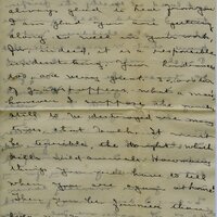 Handwritten 8 page letter from Amy Bruner to Lawrence Bruner, "When you get this letter you will be almost…"