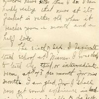 Handwritten 8 page letter from Amy Bruner to Lawrence Bruner, "Although you are so far away when I write…"