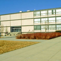 Woods Art Building. South facade.