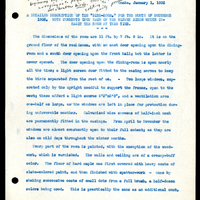 Frank H. Shoemaker typescript narrative, 29 pages,  on the bird room in Omaha home, with details on bird and insects.
