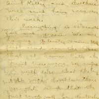 Handwritten 18 page letter from Amy Bruner to Lawrence Bruner, "Did you think I was never going to write…"