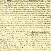 Handwritten 2 page letter from Lawrence Bruner to Marcia Bruner, "I was too busy yesterday to write home, also too tired."