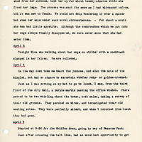 Elizabeth Van Sant transcribed letters