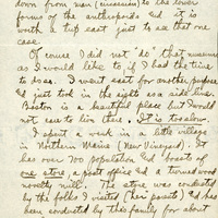 Handwritten letter, 7 pages, from  I.S. [Isador] Trostler to Frank H. Shoemaker, "Yours of 24-38 red on 29th. Your cipher was easy (after I had the key). You look for something difficult in nine do you not?"
