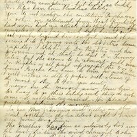 Handwritten 6 page letter from Marcia Bruner to Lawrence Bruner, "I feel more like taking a nap than writing a letter…"
