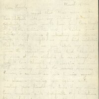 Handwritten letter, 6 pages, from Paul F.C. to Frank H. Shoemaker, "I regret that these seven weeks have elapsed with not my finding favorable opportunity to write you I fear you have thought it a little..."