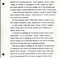 Frank H. Shoemaker typescript, 19 pages, noted on front page as "Have selected from my pocket day-dooks items pertaining to my leisure activities while on trips as private secretary to General Auditor of U.P.-S.P. and affiliates."