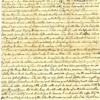 Handwritten 2 page letter from Lawrence Bruner to Psyche, "I first thought that I would write to Aunt Sela..."