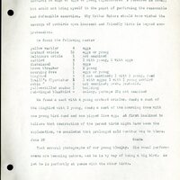 Frank H. Shoemaker typescript, 46 pages, detailing bird sightings, field trips, photography, and associated activities in Omaha, Nebraska.