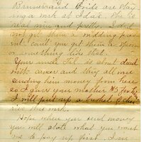 Handwritten 3 page letter from Marcia Bruner to Lawrence Bruner, "this time of the year. I spent the day with Mrs..."