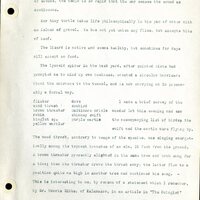 Frank H. Shoemaker typescript, 46 pages, detailing bird sightings, field trips, photography, and associated activities in Omaha, Nebraska.