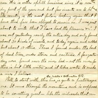 Handwritten 10 page letter from Lawrence Bruner to Marcia Bruner, "Since I am way off here 'measly 100 miles from nowhere'..."