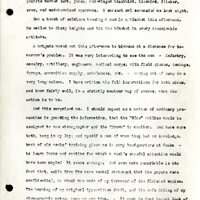 Frank H. Shoemaker typescript, 28 pages, titled "At Fort Riley, Kansas" on activities at Fort Riley between Oct. 12-29, 1903.