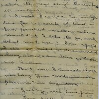 Handwritten 8 page letter from Amy Bruner to Lawrence Bruner, "When you get this letter you will be almost…"