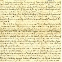 Handwritten 2 page letter from Lawrence Bruner to Marcia Bruner, "I have only just returned from Buenos Aires where I…"