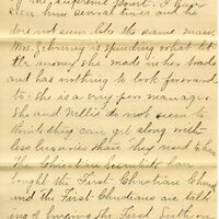 Handwritten 9 page letter from Marcia Bruner to Lawrence Bruner, "An unusual thing received last week…"