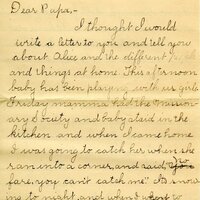 Handwritten 6 page letter from Marcia Bruner to Lawrence Bruner, "I feel more like taking a nap than writing a letter…"
